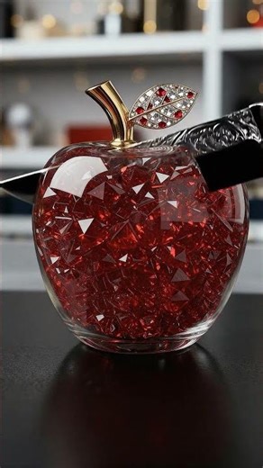 The Ultimate Office Decor Unboxing: Glass Apple with Red Gems