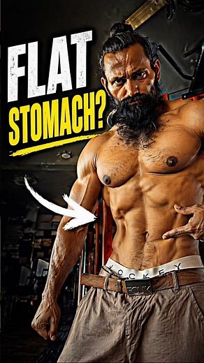 📌Flat Stomach in 3 Steps 😳🔥 (Stomach Vacuum Trick)