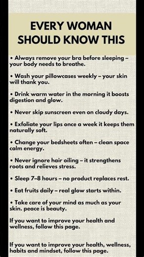 10 Simple Wellness and Self-Care Habits Women Should Know #healthawareness #wellnesstips #wellness