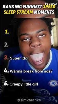 Ranking ‪@IShowSpeed‬ Best sleep Stream Moment's #ishowspeed #ishowspeedwannabe