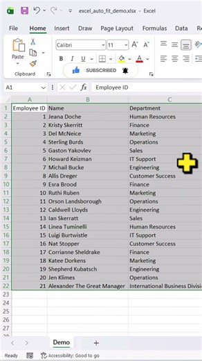 Stop Dragging Columns in Excel Like This ❌#Excel #ExcelTips #ExcelTricks #ExcelShorts