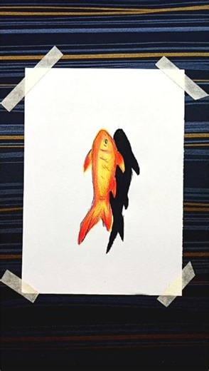 How to Draw a Realistic 3D Fish | Easy Drawing Tutorial #asmr #drawing #berghain #art