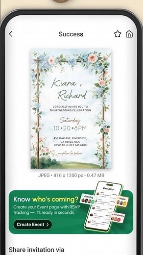 Invitation Card with RSVP – Create & Share in Minutes 🎉
