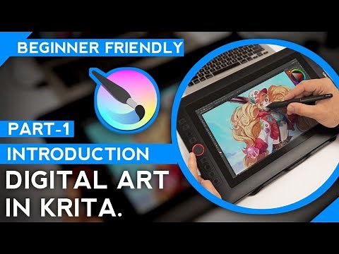 Krita Tutorial for Beginners Part-1 | Introduction to basic tools #digitalart #krita #tutorial