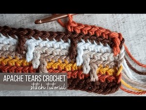 Apache Tears Crochet Stitch Tutorial | Easy Mosaic Crochet for Beginners