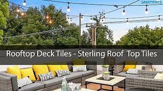 Rooftop Rubber Flooring Tiles - Greatmats Sterling Roof Top Tiles