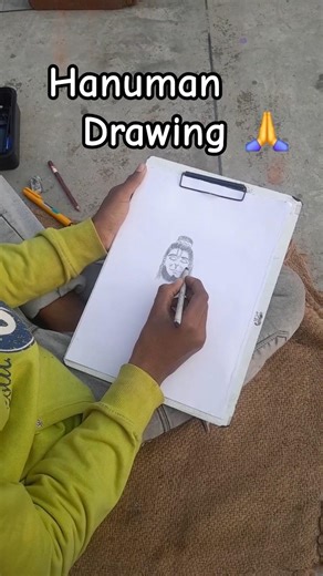 bajrangbali drawing ✨️ #art #hanumansketch #artdrawing #shorts #hanumanchalisa #viral #song #ram