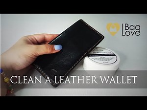 HOW TO CLEAN A LEATHER WALLET | DIY Tutorial | How I cleaned my husbands old Fossil Leather Wallet