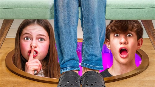 I built a secret room to hide from dad! 🤫