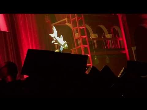 #TheMuppets Take The O2: Sam The Eagle and Wayne and Wanda.