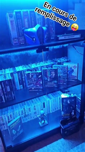Video game collection on display 🤩