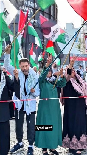 As “Mawtini” echoed through Berlin, supporters raised Palestinian, Lebanese, and Iranian flags in