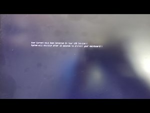 Como Solucionar - USB Device Over Current Have Been Detected On Your