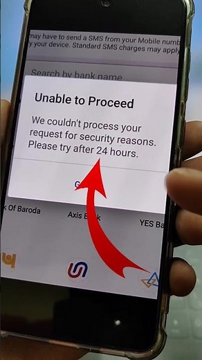 we couldn't process your request for security reasons please try after 24 hours phone pe #shots