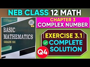 Complex Number Class 12 - Exercise 3.1 (Q4) || Basic Mathematics || De Moivre’s Theorem || GoalX