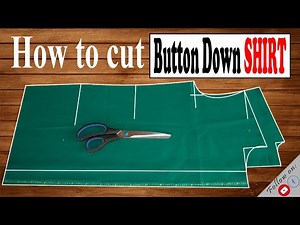 How to cut button down shirt || step by step tutorial (English)
