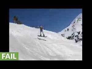 Epic double snowboard intense wipeouts
