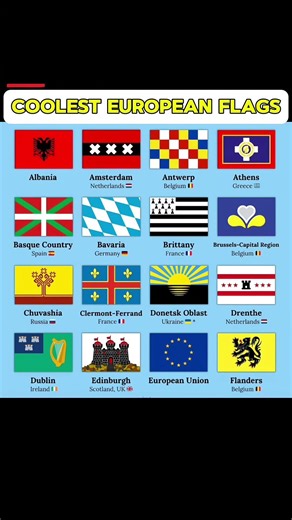 Coolest European Flags 🇪🇺🔥
