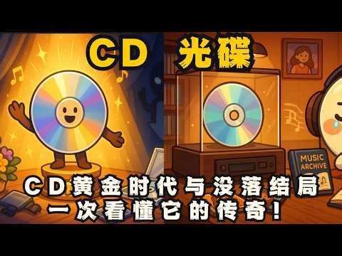 CD 的黄金时代与没落结局，一次看懂它的传奇！从黑胶到CD，再到串流音乐！声音载体的百年演变！