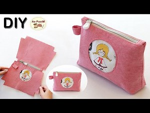 DIY Cute Zipper Pouch Bag - Sewing Tutorial