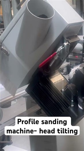linear profile sanding machine- head titling #woodworking