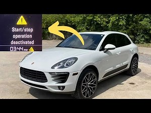 “Start-stop operation deactivated” warning in Porsche cars