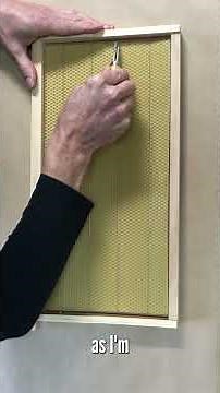 🐝 Tutorial: Embedding beeswax foundation made easy!