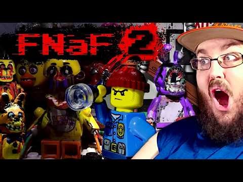 Five Nights at Freddy's - Lego FNaF 2 Horror-Movie (Stop Motion animation) #FNAF REACTION!!!