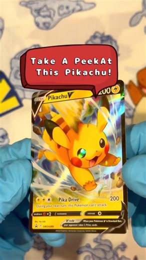 Watch Me Clean This Pikachu V Pokemon Card Cleaning ASMR Satisfying #pokemon #pokemoncards #tcg
