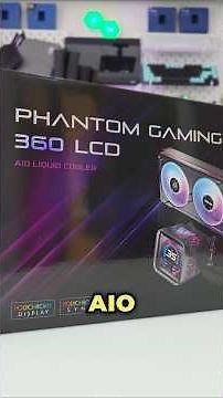 ASRock Phantom Gaming 360 LCD AIO. Featuring a 3.4-inch IPS LCD and unified 360 ARGB cooling fans