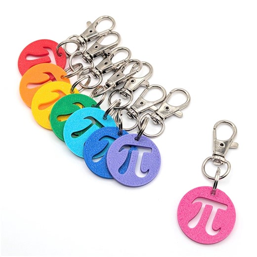 Party Pack - Pi Keychains - Rainbow Sets of 8 - Etsy