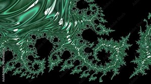 Abstract Computer Video generated Fractal design. A fractal is a never-ending pattern. Fractals are infinitely complex patterns that are self-similar across different scales. Mandelbrot Set Stock Video