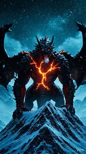 Ancient Mountain Dragon vs Wild Wolves 🐉🐺