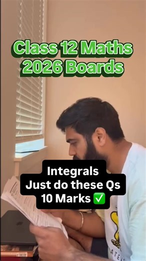 Gagan Makkar on Instagram: "Class 12 Maths Integrals Most Expected Questions [Class12, class12maths, class12boards2026, cbseboardexams, class12cbse, boardexams2026] #class12 #class12maths #class12boards #class12th #boardexam #cbseboardexam #class12physics #boards"