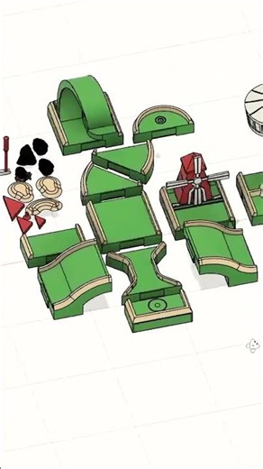 I made a homemade modular mini golf!