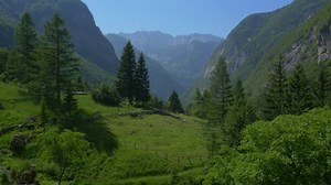 Aerial Flyover Meadows View Spring Mountain Stock Footage Video (100% Royalty-free) 10496834 | Shutterstock