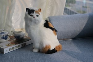 Realistic Furry Calico Cat Lifelike Kittten Figurines Miniatures Decor,animal Replica,cat Lover Gifts - Etsy
