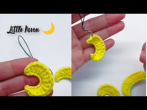 Perfect knitted moon in One tutorial ♥️#knitting