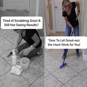 24 reactions | Other cleaners make you scrub like Cinderella before the ball. ✨ Grout-eez makes grout cleaning feel more like a fairy tale—minus the knee pain! Shop Now - https://clean-eez.com/pages/grout-eez-care-bundles | Clean-eez | Facebook