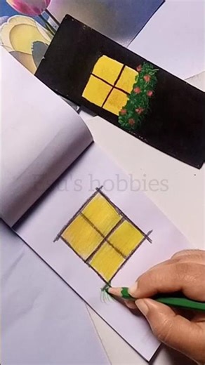 Try toh paint a window with pen set #art #artandcraft #shorts