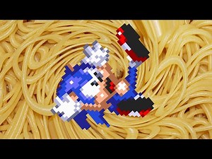Sonic.exe sends Sonic the Hedgehog to the Pasta Zone.