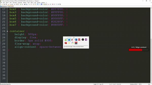 [#29] Comment distribuer l'espace dans un container Flexbox | HTML5/CSS3 pour débutants