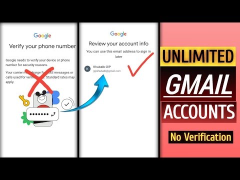 UNLIMITED GMAIL ACCOUNT Without Phone Verification | Unlimited GMail Create Method 2026 | GMail id