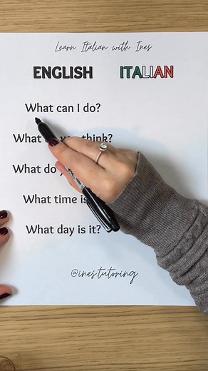 Learn Basic Italian 🇮🇹📚 | Learn Italian with Ines