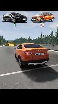 🇷🇺LadaVesta va 🇺🇿Monza mashinalrini test qilib ko'ramiz #gm #beamng #automobile #monza #lada