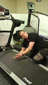 How to check for running belt and deck wear on a treadmill