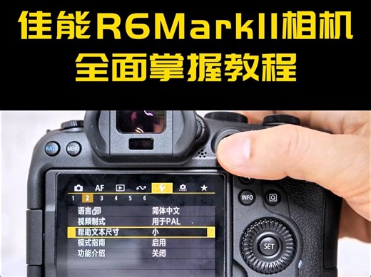 佳能R6 Mark II相机全面掌握教程