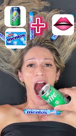 Coloquei sprit e mentos na boca!😱 #shorts #challenge | Novembler