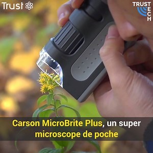 Voici le Carson MicroBrite Plus, un excellent microscope de poche avec grossissement jusqu'à 120x et éclairage LED. Un parfait compagnon pour les scientifiques en herbe. 🔬 Pour en avoir un, c'est par ici ! ➡️ https://goo.gl/3MpZVz | Trust My Science