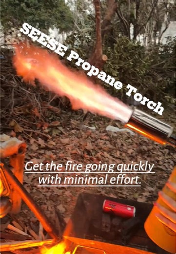 Light Fires Quickly with Wet Logs and Propane